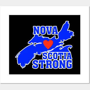 Nova Scotia Strong Ocean Blue Posters and Art